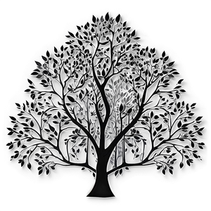 Black Trees Tattoo Design PNG Pur PNG
