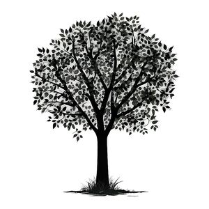 Black Trees With Leaves Png 26 PNG image