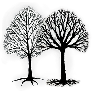 Black Trees With Leaves Png Shg PNG image