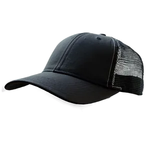Black Trucker Hat For Men PNG Uxo PNG