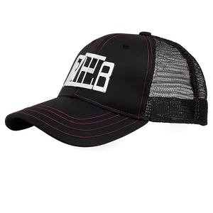 Black Trucker Hat With Buckle Closure PNG Jdl55 PNG