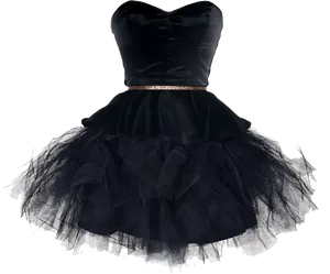 Black Tulle Cocktail Dress