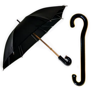 Black Umbrella PNG 05232024