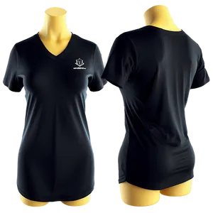 Black V-neck Tshirt PNG Ymr PNG