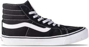 Black Vans Sk8 Hi Sneaker PNG image