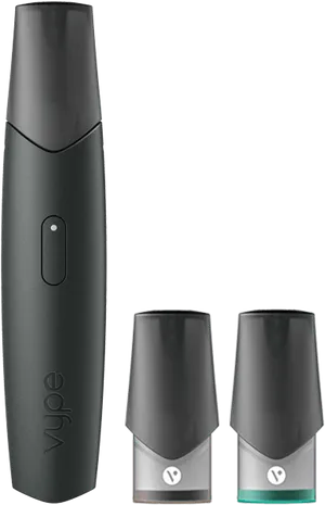 Black Vape Penand Pods PNG image