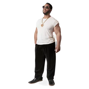Black Velvet Pants PNG 06212024