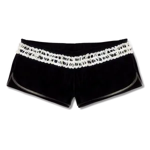 Black Velvet Shorts Png 06132024 PNG image