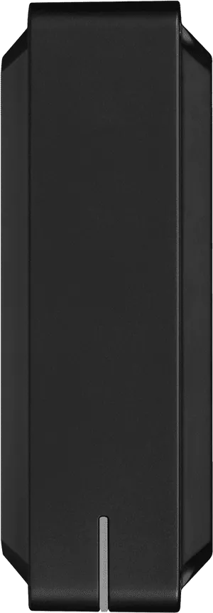 Black Vertical Computer Tower Case PNG image