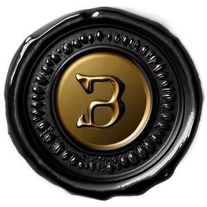 Black Wax Seal PNG 59
