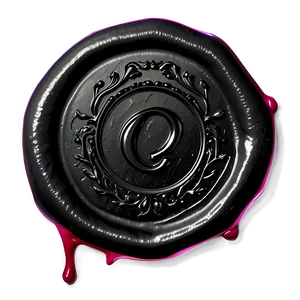 Black Wax Seal PNG Gxk