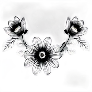 Black White Floral Backgrounds PNG Duj PNG