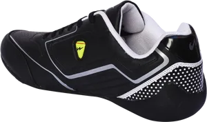 Black White Performance Running Shoe PNG