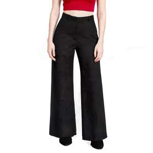 Black Wide Leg Pants PNG 5 PNG