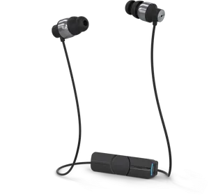 Black Wired Earbudswith Carrying Case PNG image