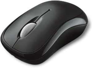 Black Wireless Computer Mouse PNG image