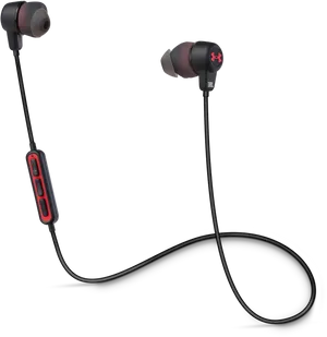 Black Wireless Earbudswith Inline Control PNG image