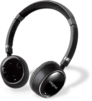 Black Wireless Headphones Creative