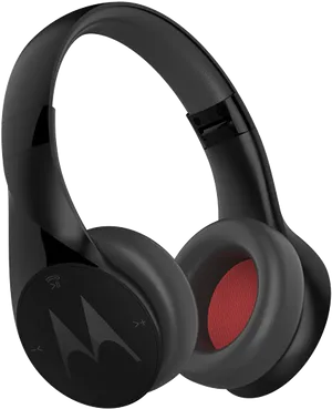 Black Wireless Over Ear Headphones PNG