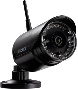Black Wireless Security Camera