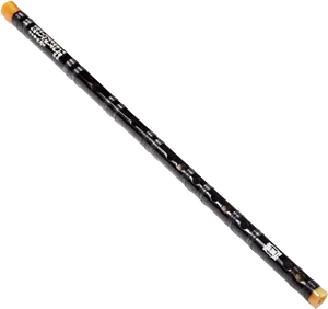 Black Wooden Flute PNG image