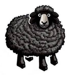 Black Wool Sheep Icon Png Grs2 PNG image