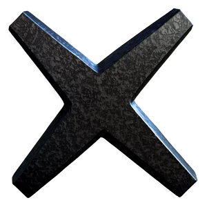 Black X Abstract PNG Jor