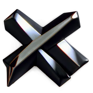 Black X Decoration Png Eup69 PNG image