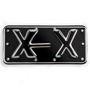 Black X Signage Png Aqv PNG image