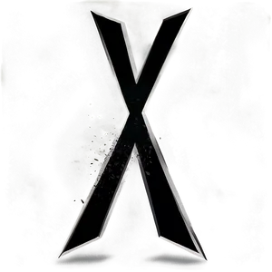 Black X Themed Image PNG 62