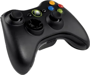 Black Xbox360 Controller PNG image