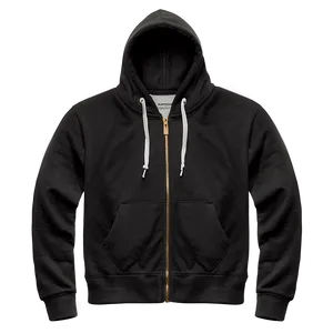 Black Zip Up Hoodie PNG 43