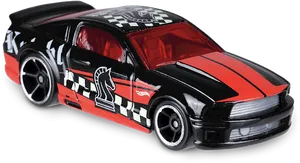 Blackand Red Hot Wheels Car PNG image