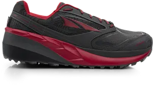 Blackand Red Trail Running Shoe PNG