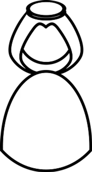 Blackand White Abstract Shape