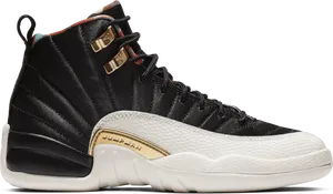 Blackand White Air Jordan Sneaker PNG image