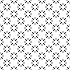Blackand White Floral Pattern PNG image