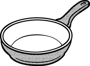 Blackand White Frying Pan Illustration.jpg PNG image