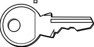 Blackand White Key Graphic PNG image