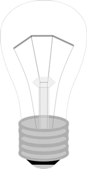 Blackand White Lightbulb Graphic