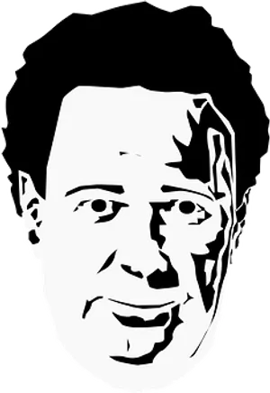 Blackand White Man Portrait