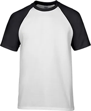 Blackand White Raglan T Shirt PNG image