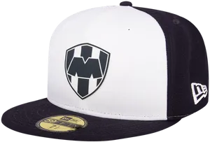 Blackand White Snapback Cap PNG image