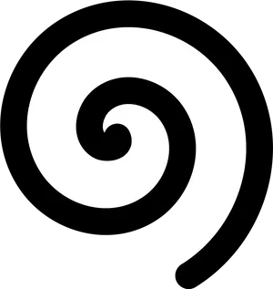 Blackand White Spiral Graphic PNG image