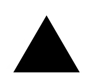 Blackand White Triangle Graphic PNG image