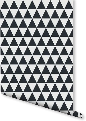 Blackand White Triangle Pattern PNG image