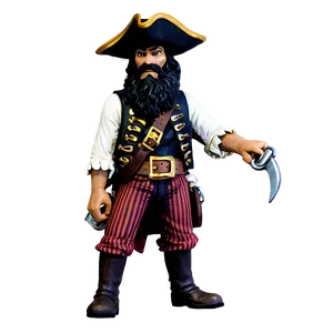 Blackbeard The Pirate PNG 05212024