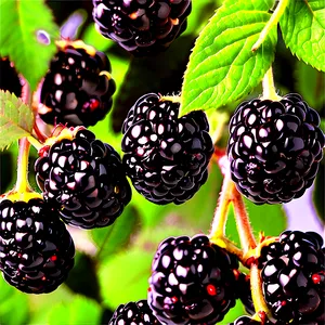 Blackberry Bush PNG 05232024