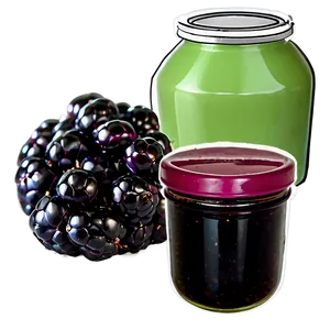 Blackberry Jam Ingredient PNG Ekj61