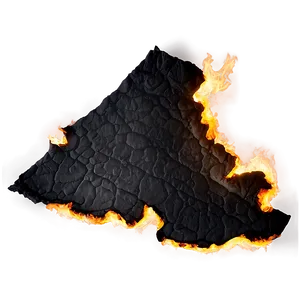 Blackened Burned Paper PNG Wvp